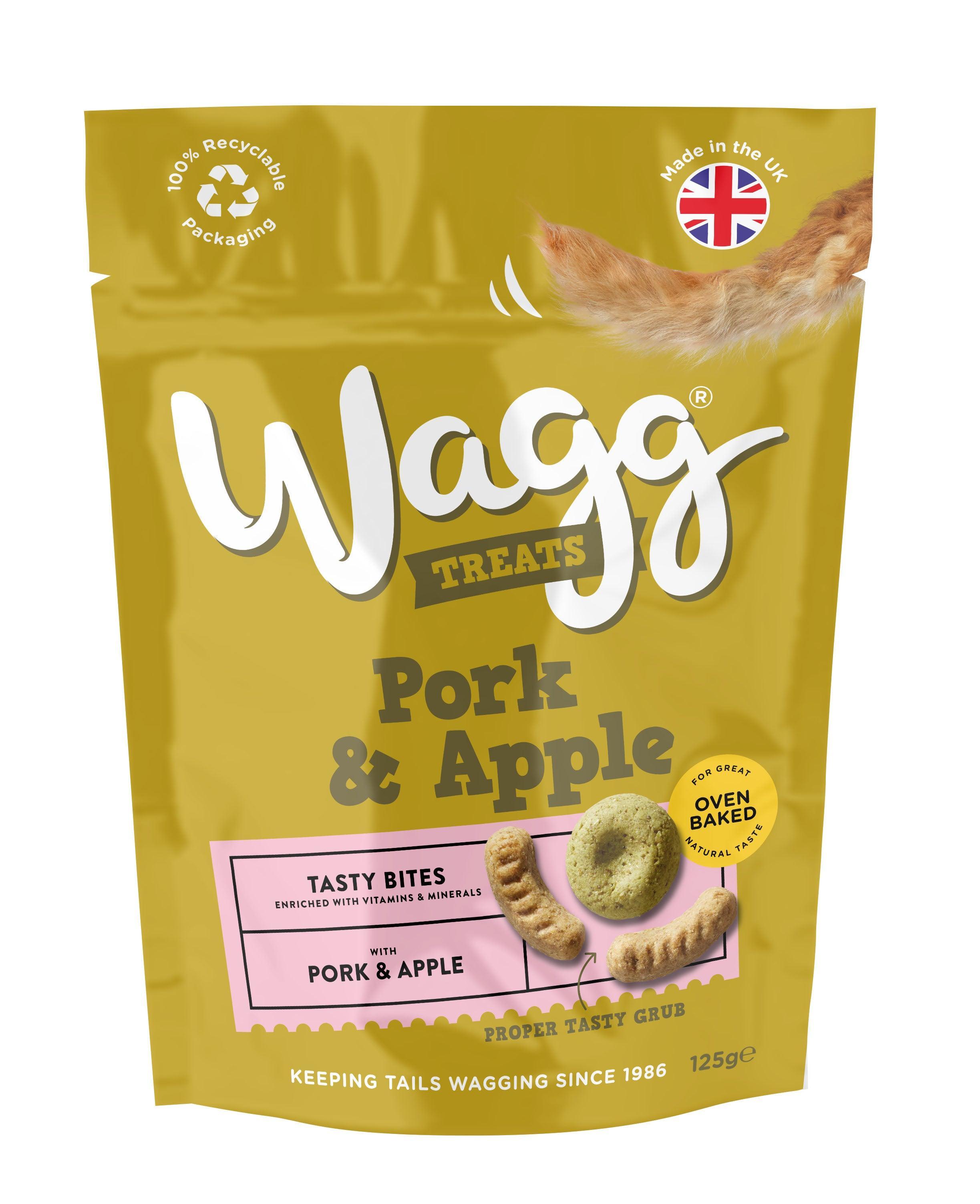 Wagg Pork & Apple Tasty Bites 125g