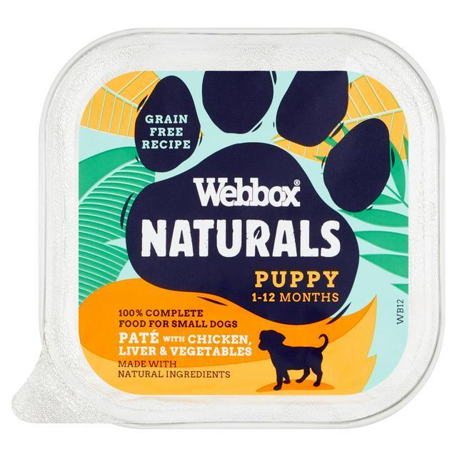 Webbox Naturals Puppy Chicken, Liver & Veg Pate 150g