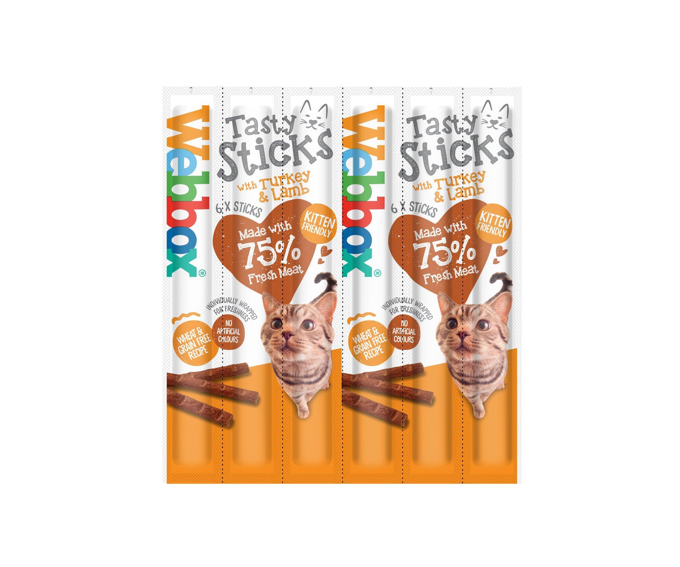 Webbox Tasty Stick Cat Turkey&Lamb x6