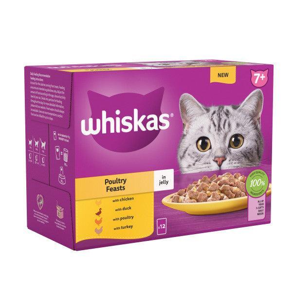 Whiskas Senior 7+ Poultry Feasts in Jelly 12x85g