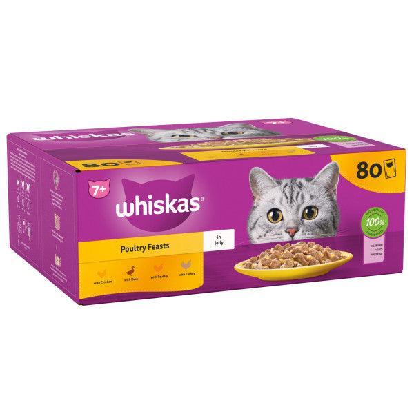 Whiskas Senior 7+ Poultry Feasts in Jelly 85g