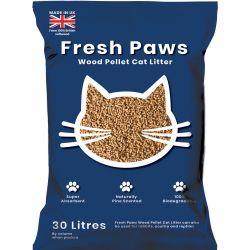 Wood Litter Pellets 15kg - Fresh Paws