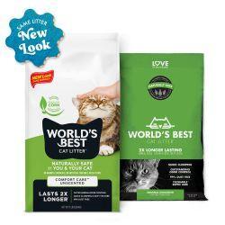 Worlds Best Cat Litter Comfort Care Unscented (12.7kg), 28LB