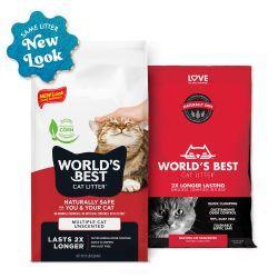 Worlds Best Cat Litter Multi Cat Unscented (12.7kg), 28lb