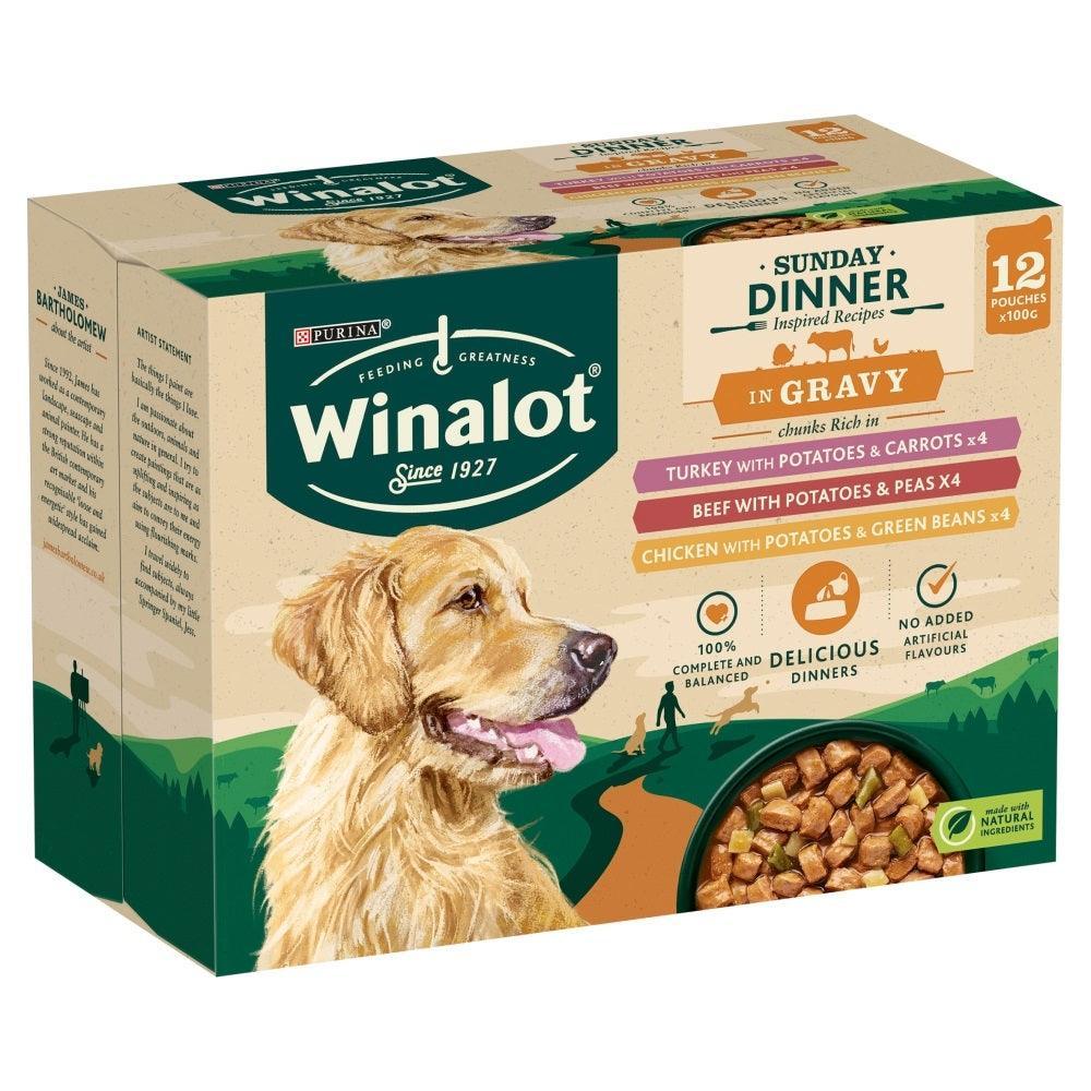 Winalot Adult Sunday Dinner in Gravy 12x100g
