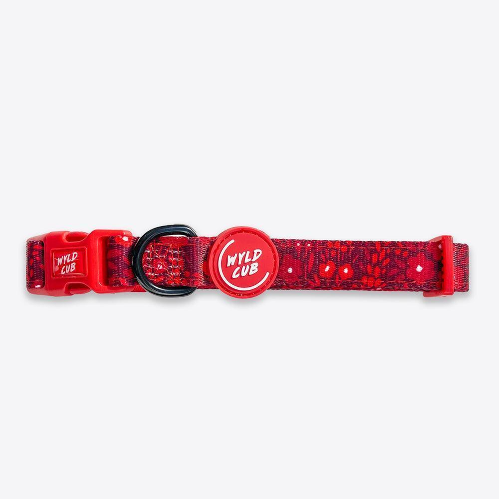 Wyld Cub - Adjustable Dog Collar: Notting Hill Mulberry