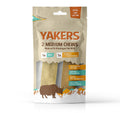 Yakers Mint/Turmeric Dog Chew Medium Twin Pack